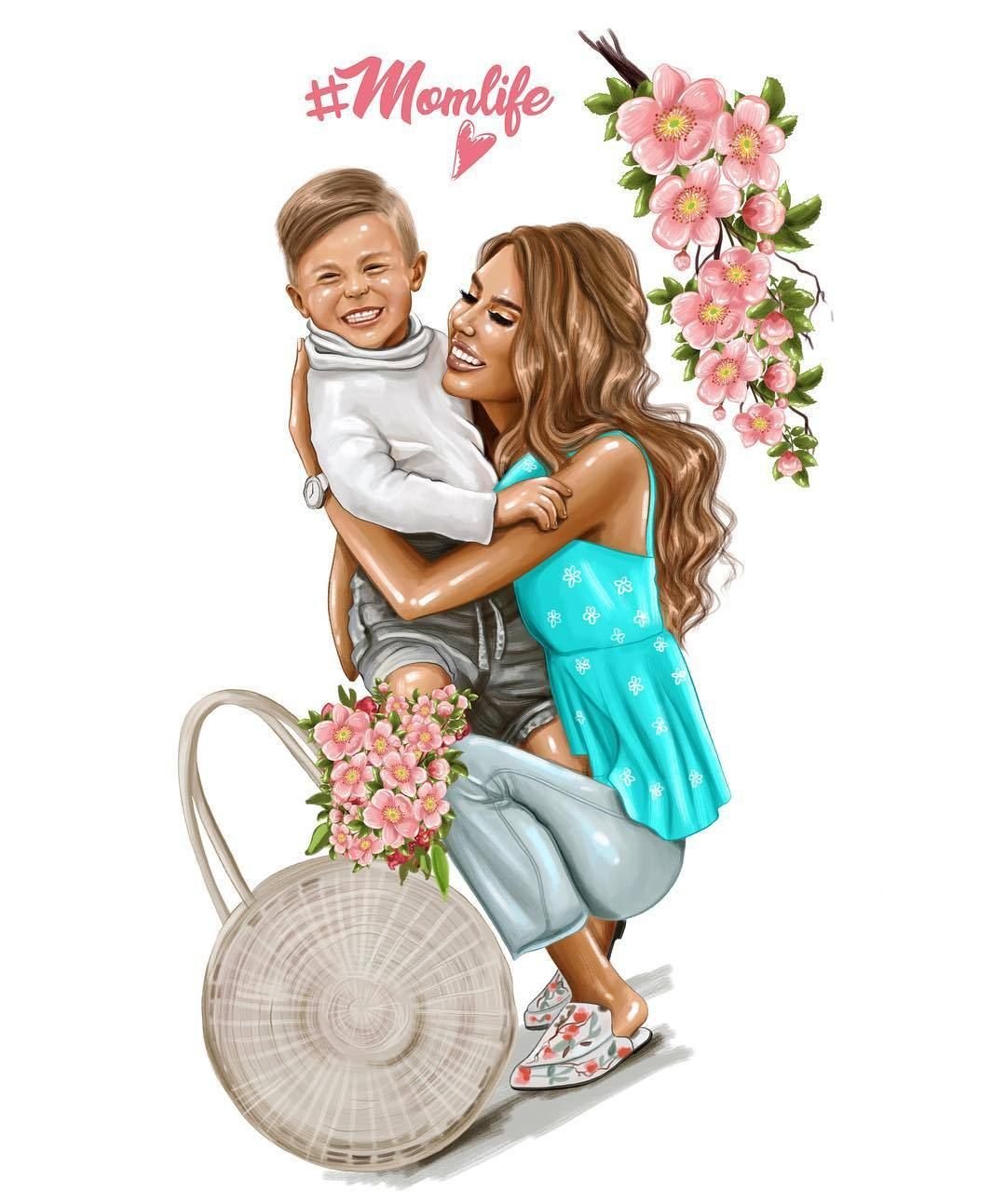 Anastasia kosyanova иллюстрации мама