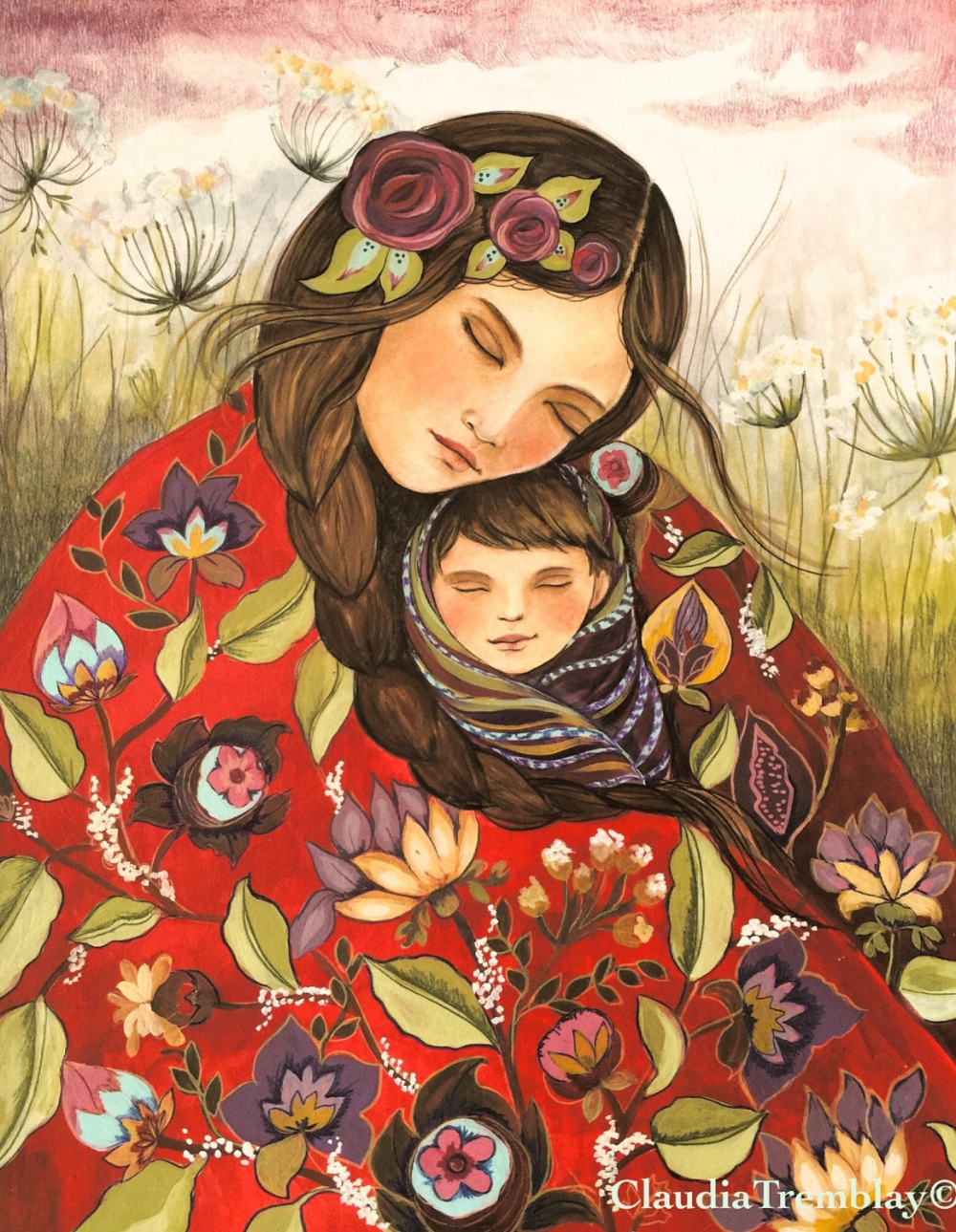 Клаудия Трембле картины материнство