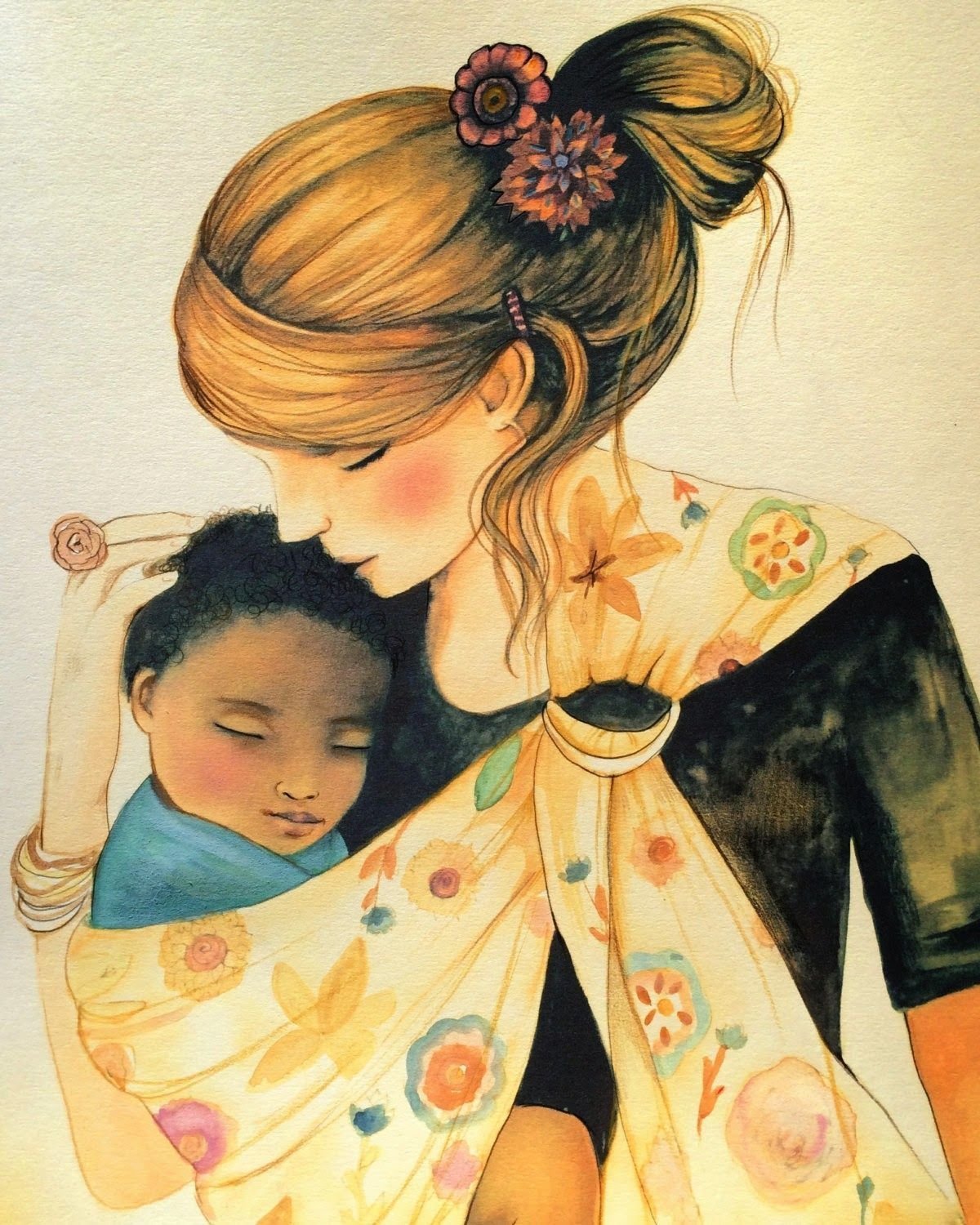 Клаудия Трембле картины материнство мать и дитя