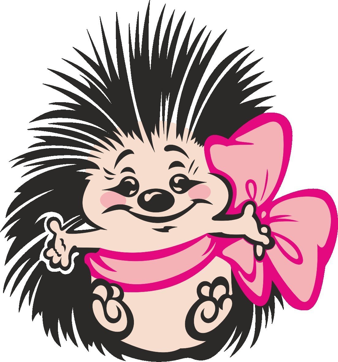 Ежик с бантиком