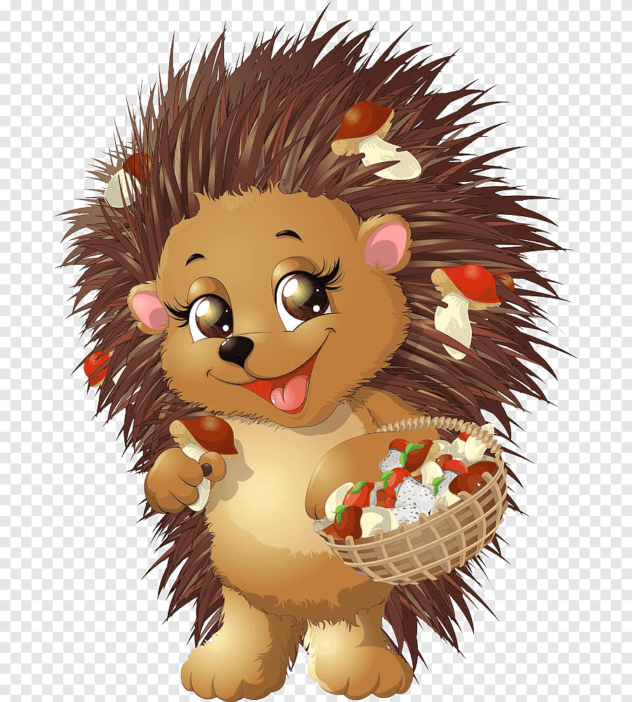 Ежик с корзинкой