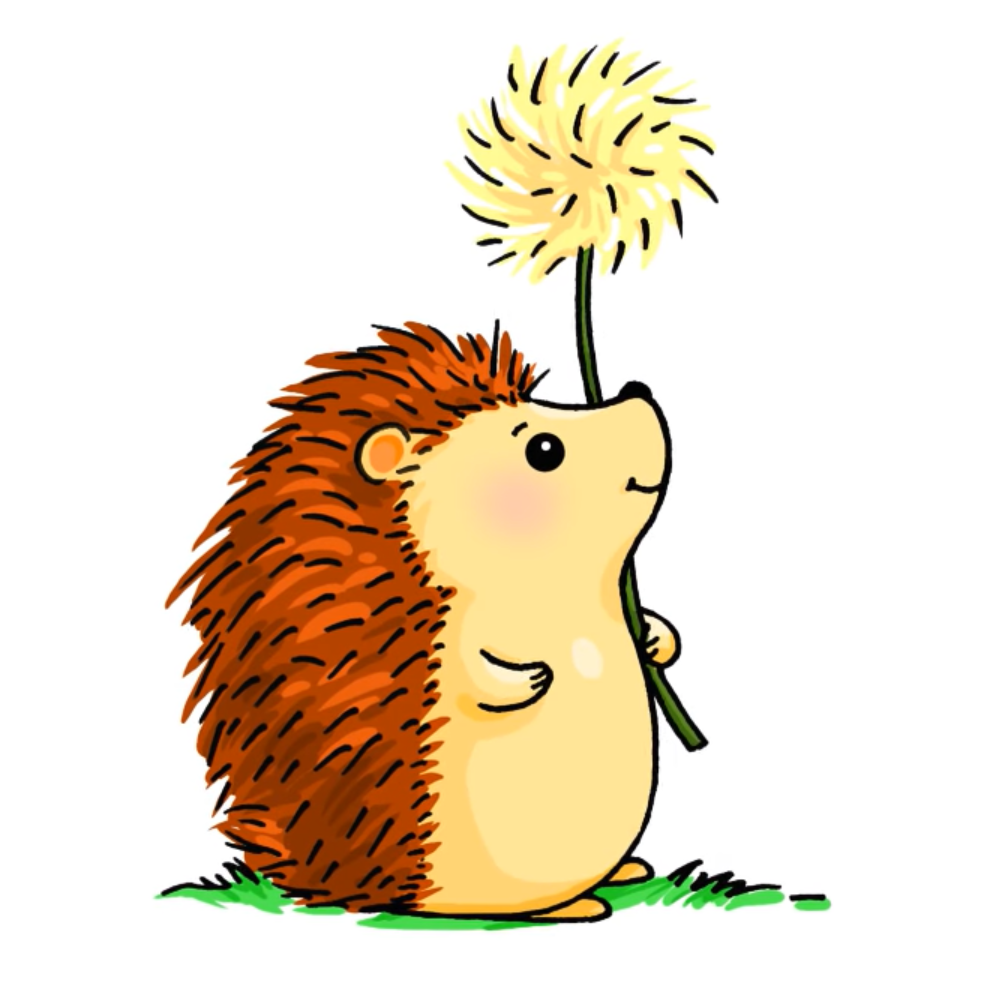 Ежик рисунок