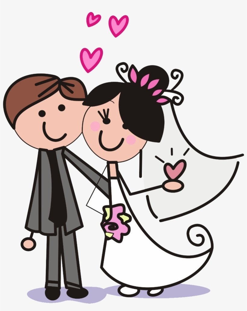 Молодожёны шуточные рисунки