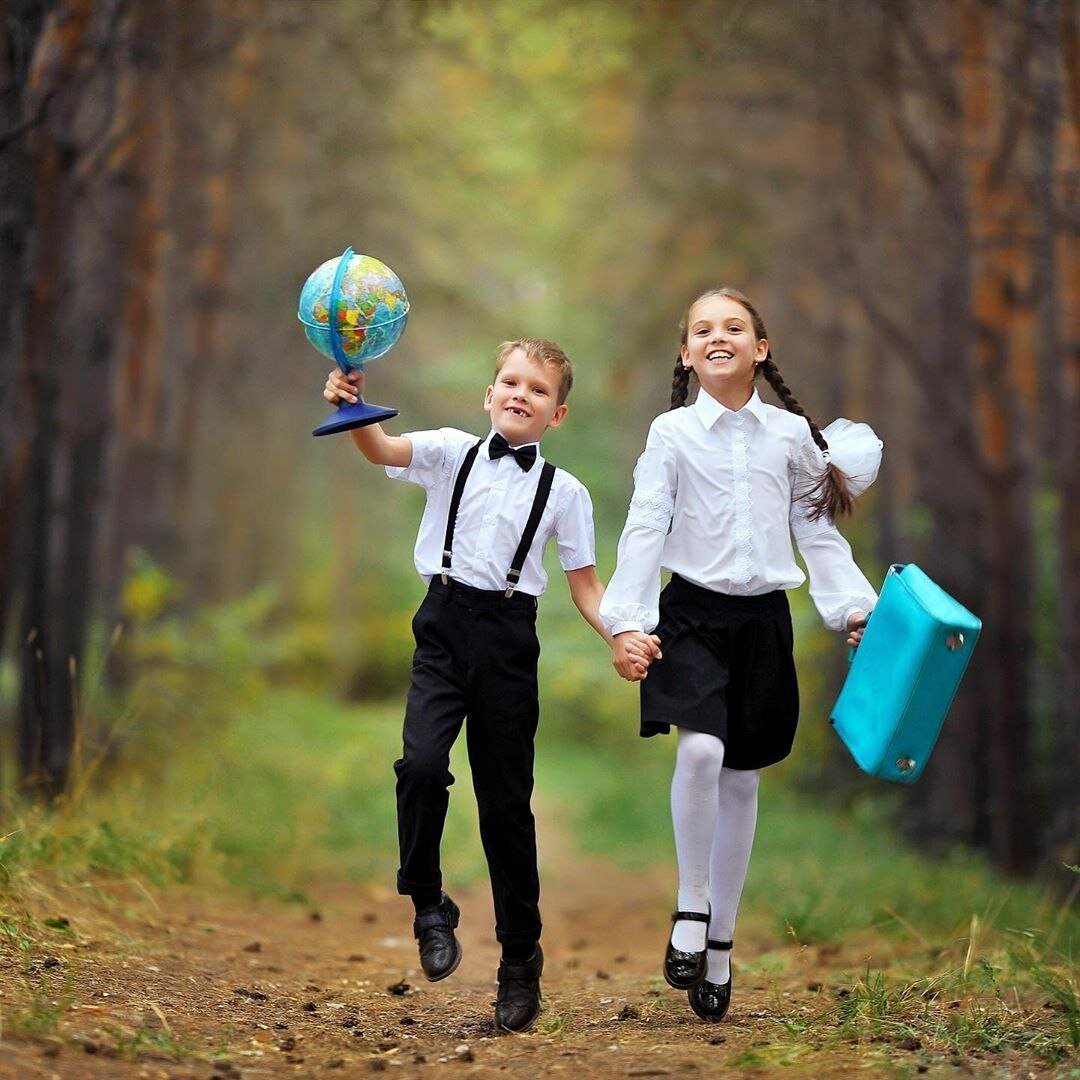 Школьники 1 сентября