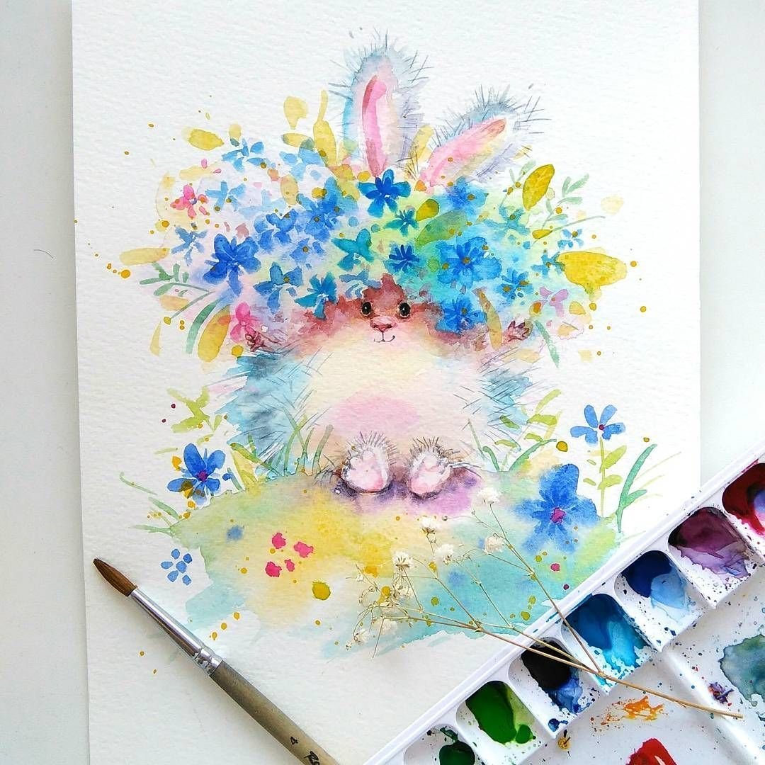 Рисунки акварелью Эстетика легко