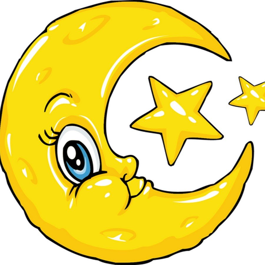 Месяц мультяшный