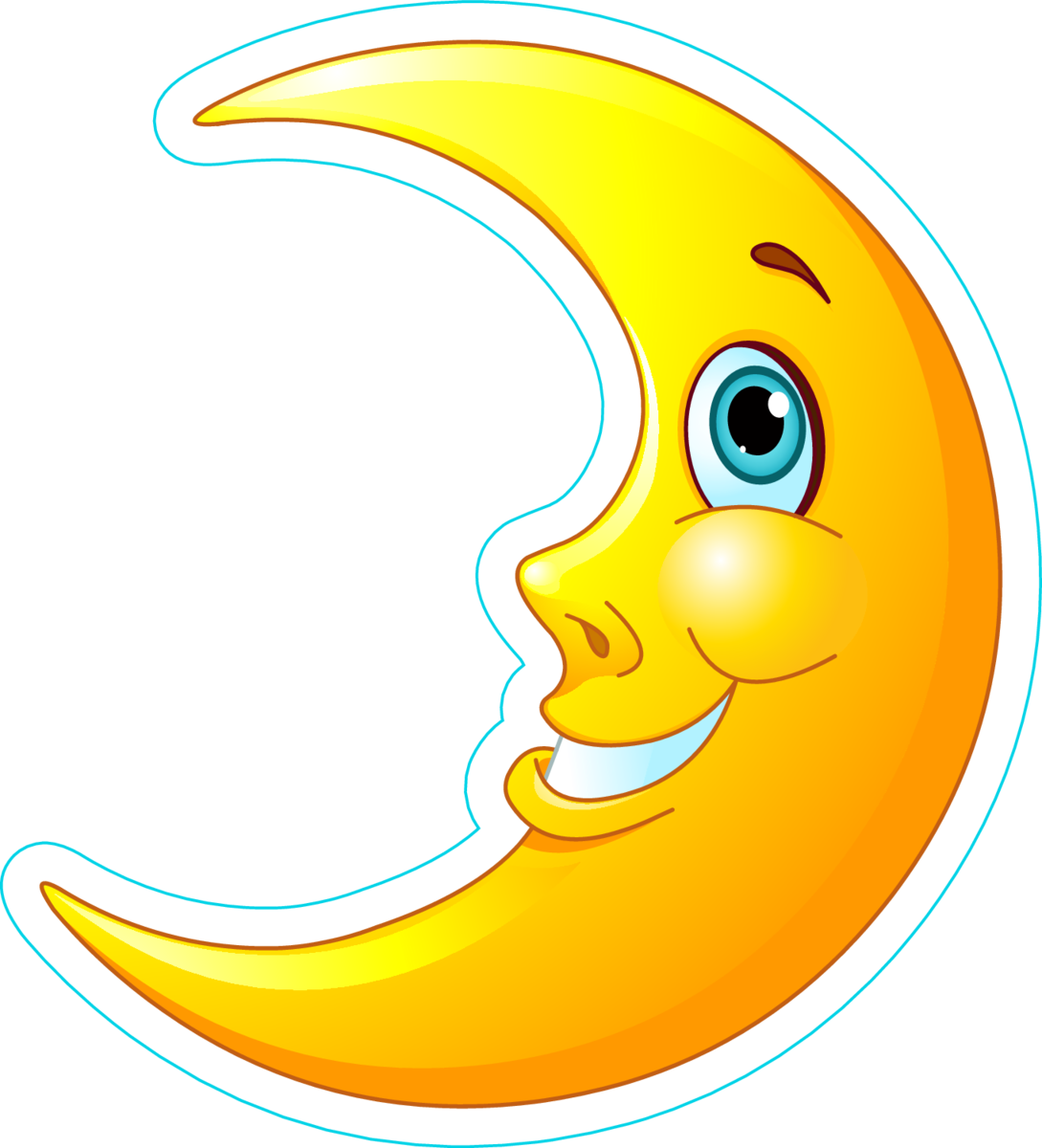 Месяц мультяшный