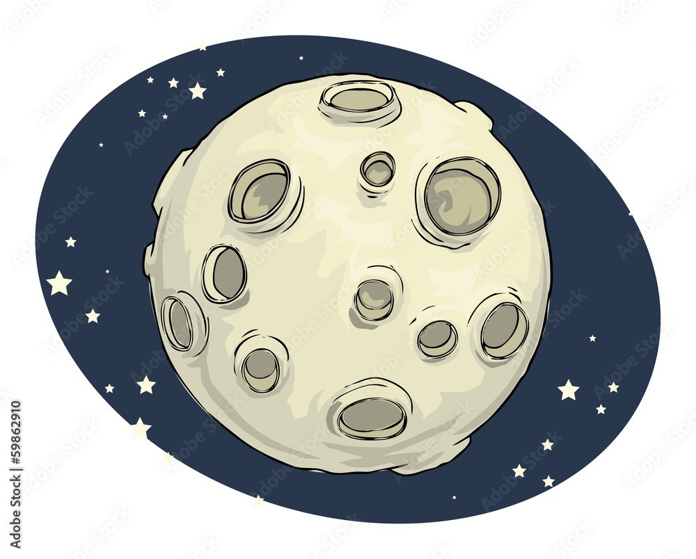 Планета с кратерами