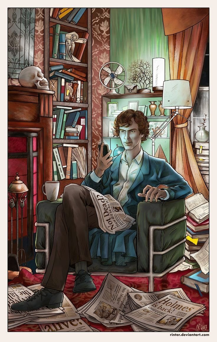Шерлок Холмс Бейкер стрит арт