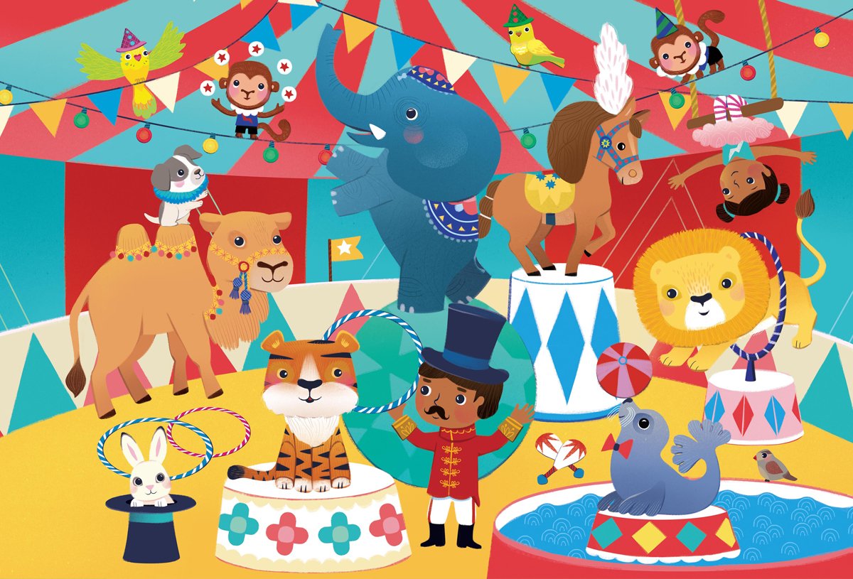 Животные в цирке рисунок