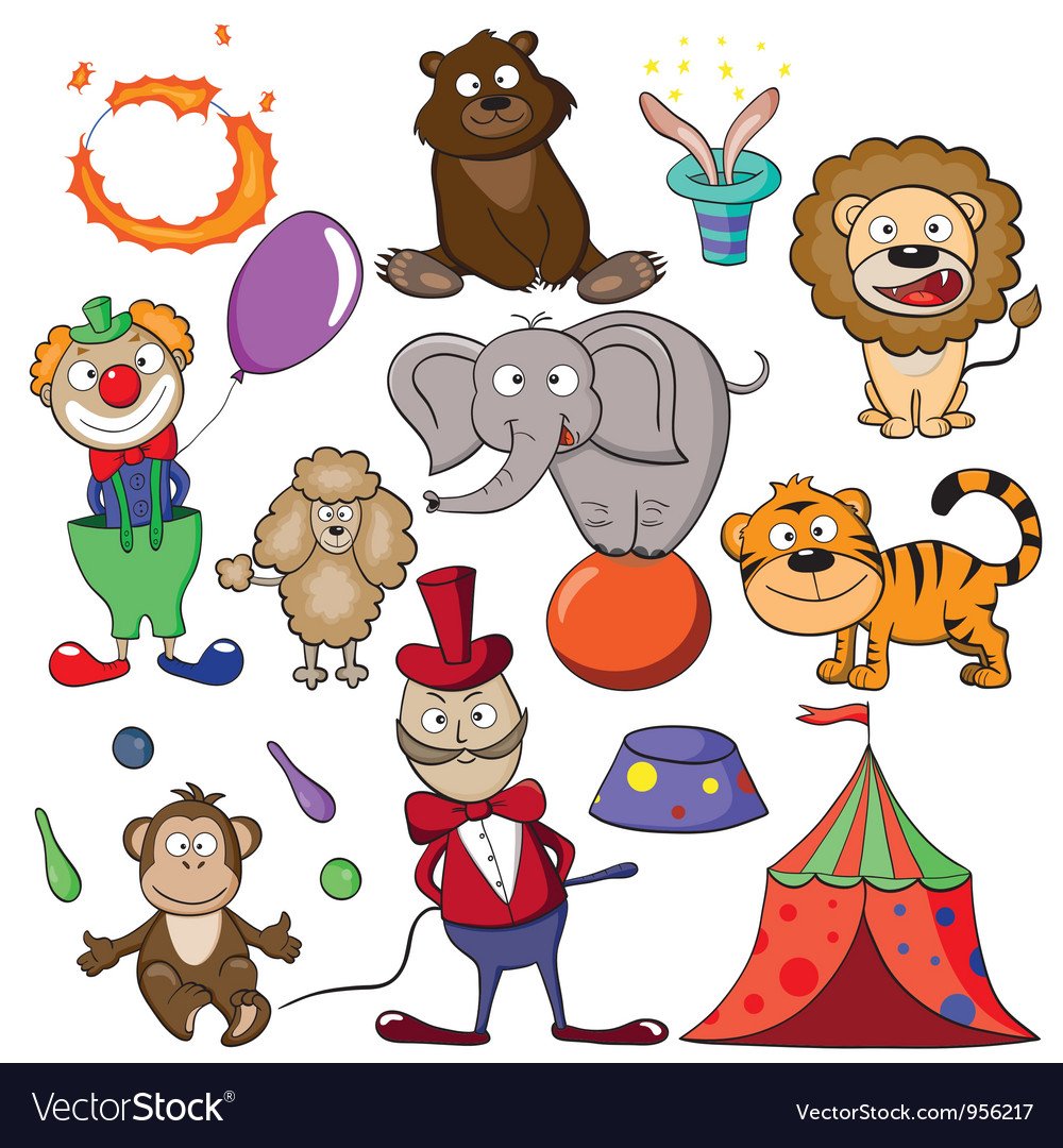 Животные в цирке картинки для детей