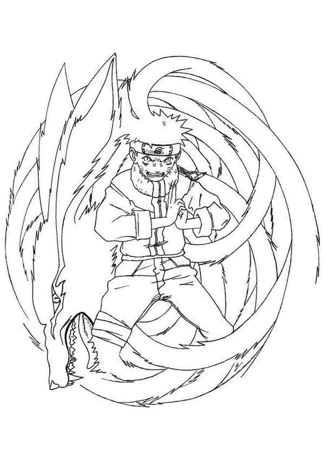 Раскраска Наруто персонажи Какаси