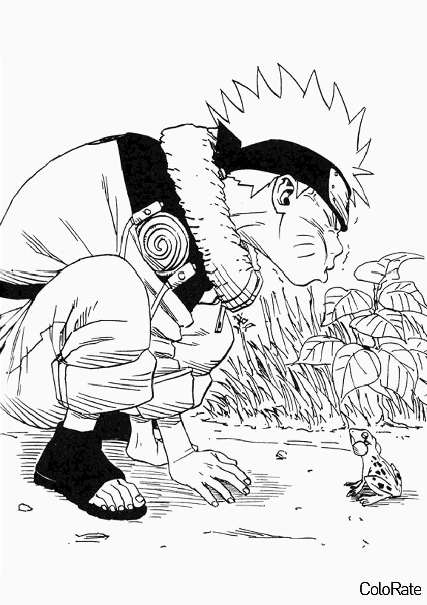 Раскраска Наруто режим Санина