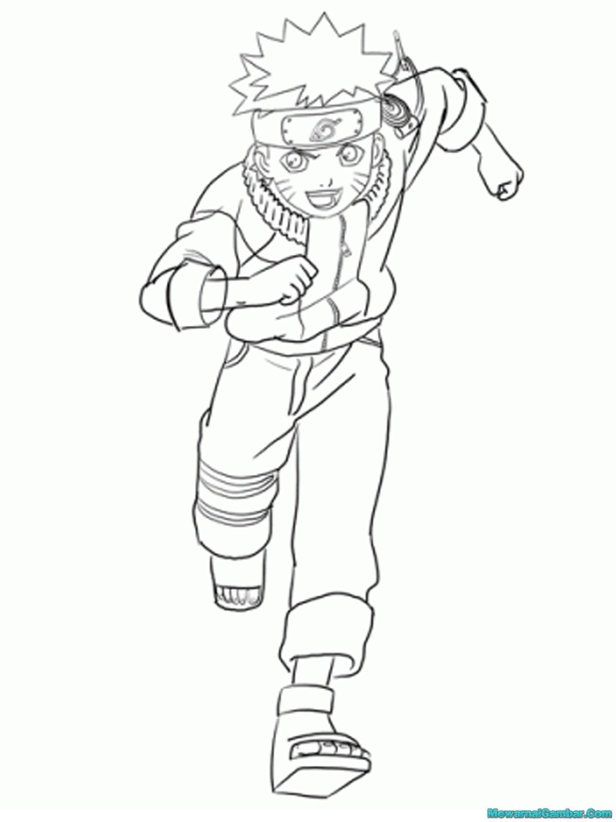 Раскраска аниме Наруто Менма