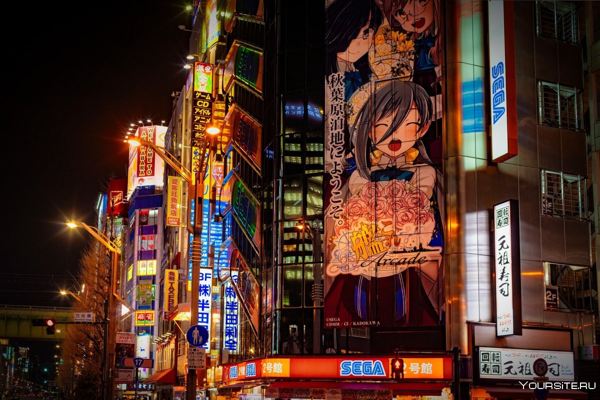 Район Акихабара в Токио