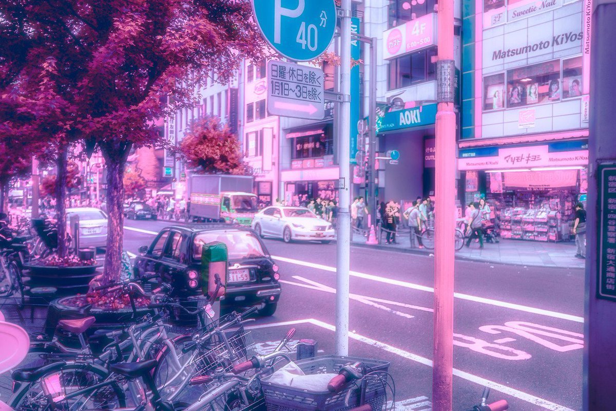 Рынок черри блоссом киберпанк