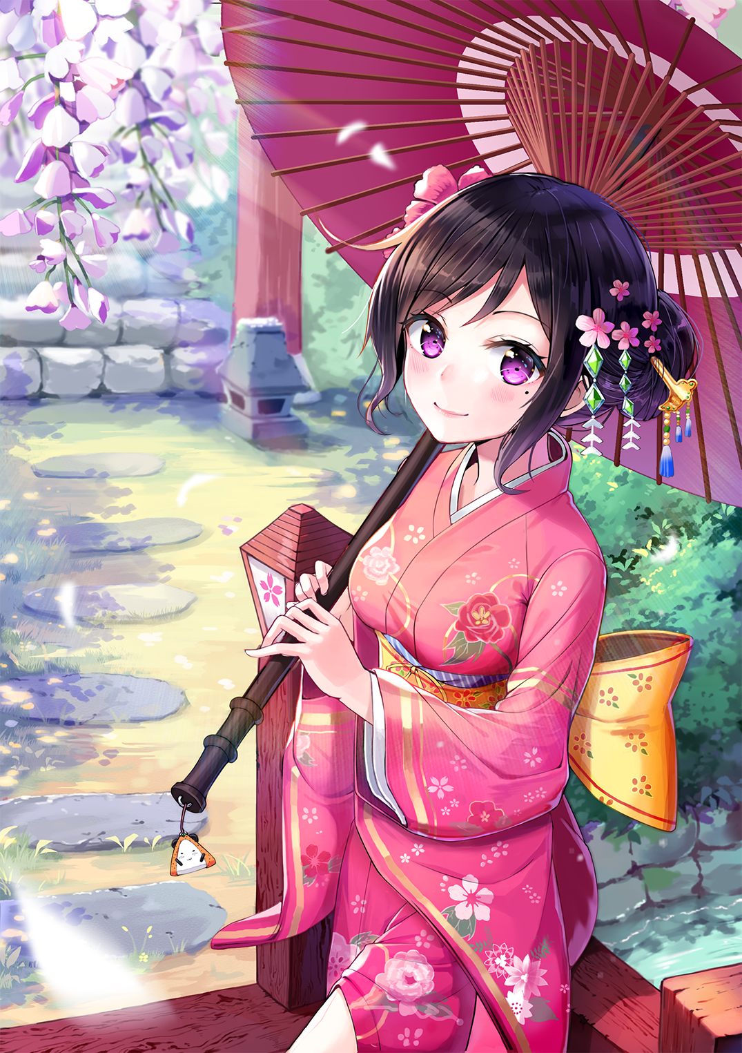 Аниме Ламия в кимоно