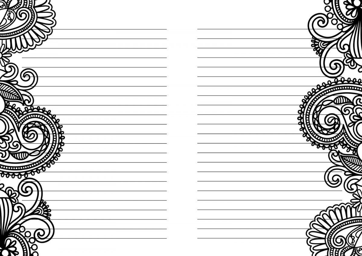 Красивые листы для блокнота