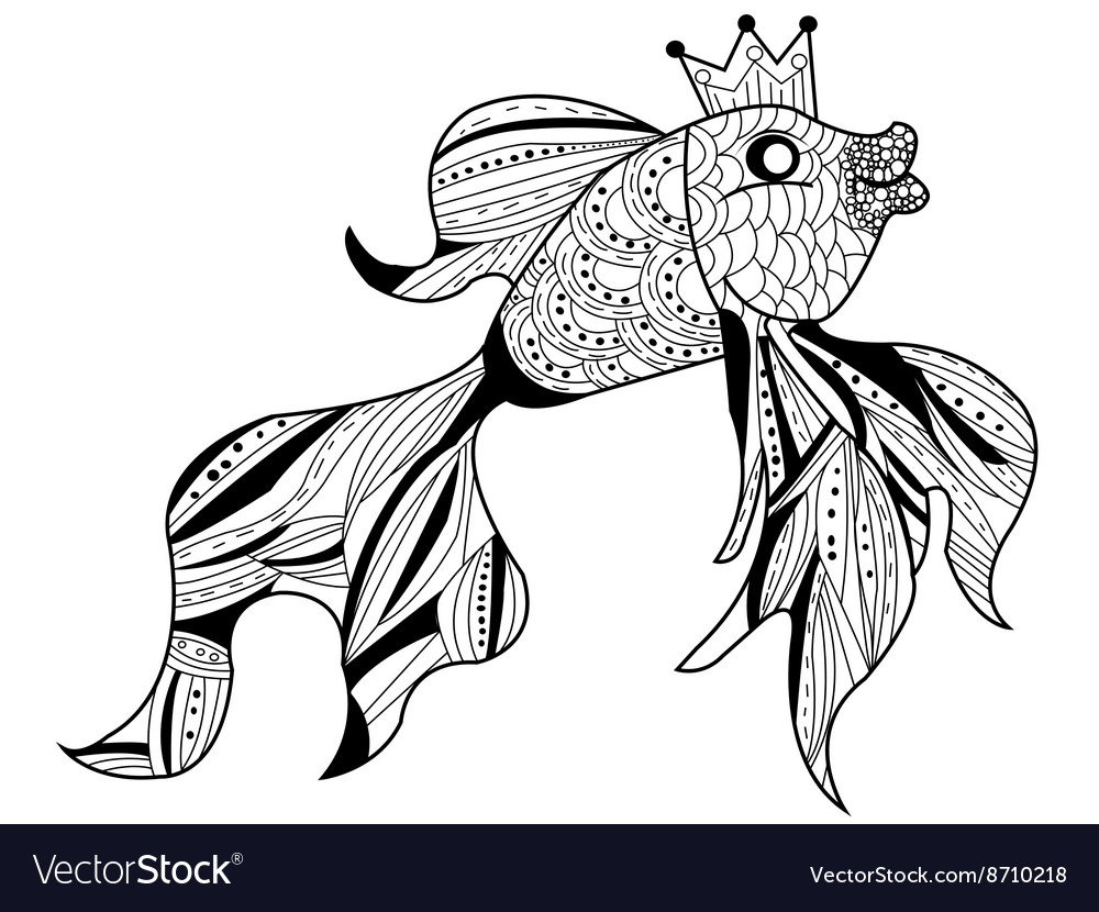 Золотая рыбка стилизация