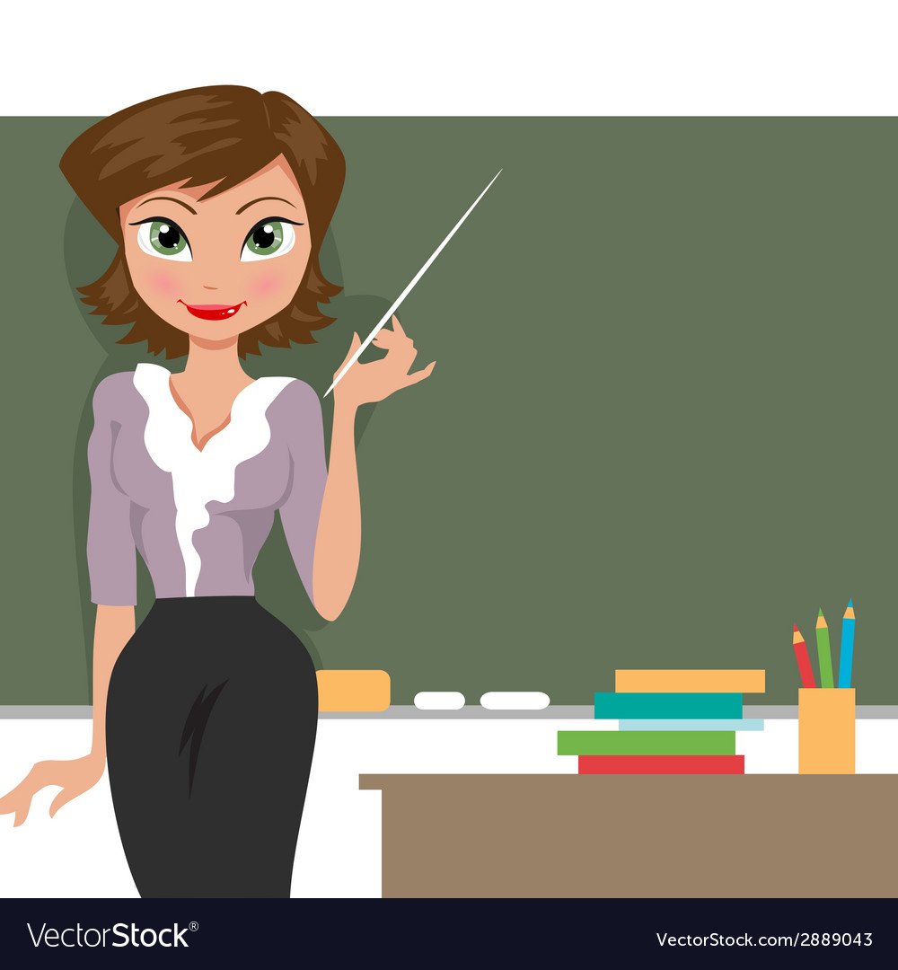 Силуэт учительницы