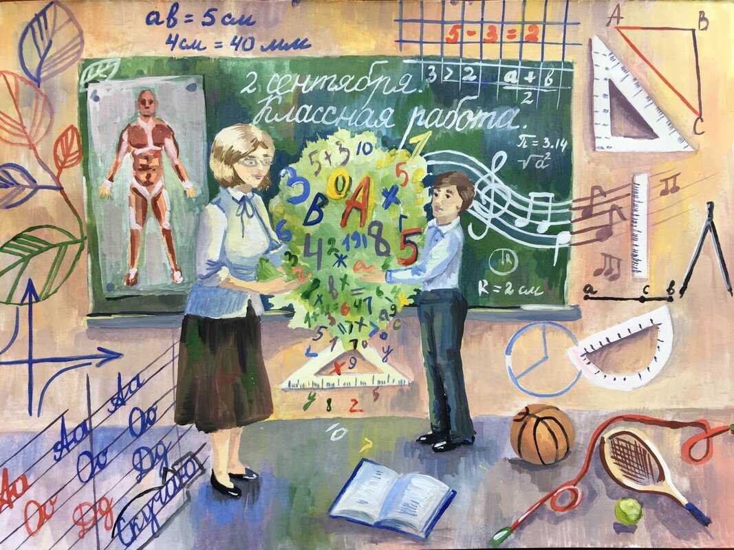 Смешные рисунки на школьную тему