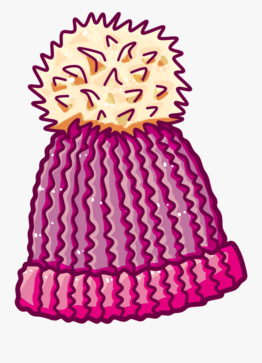 Эскиз шапка с помпоном