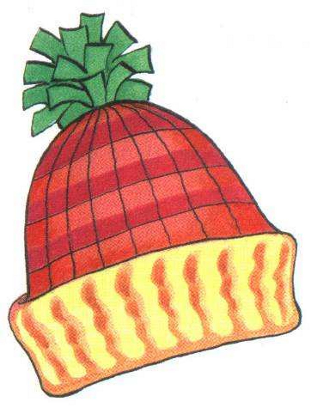 Узоры на шапочке рисование