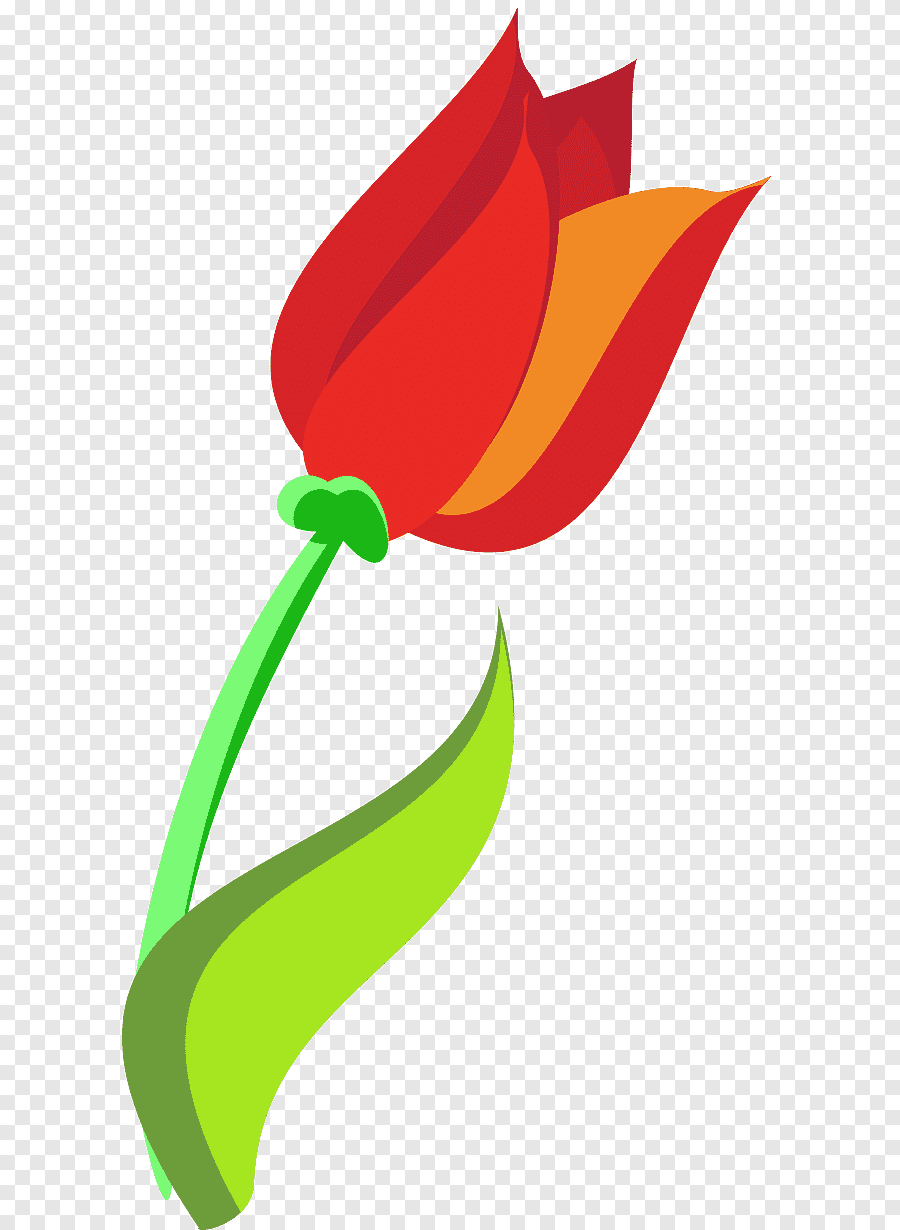 Тюльпаны мультяшные