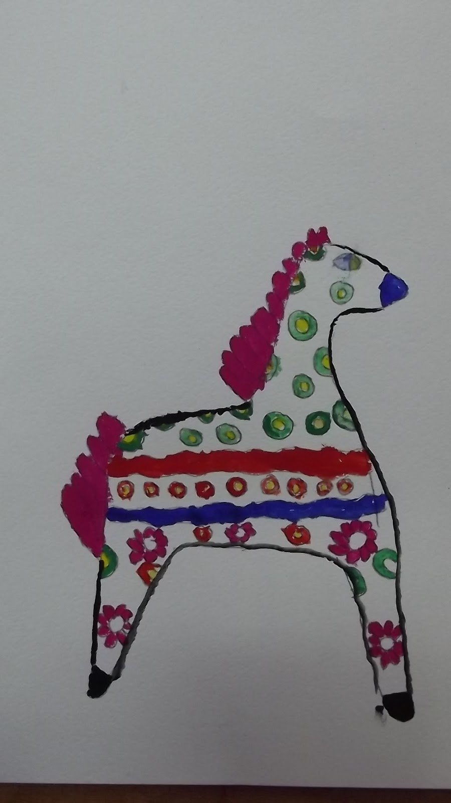 Трафарет дымковской игрушки для росписи для дошкольников