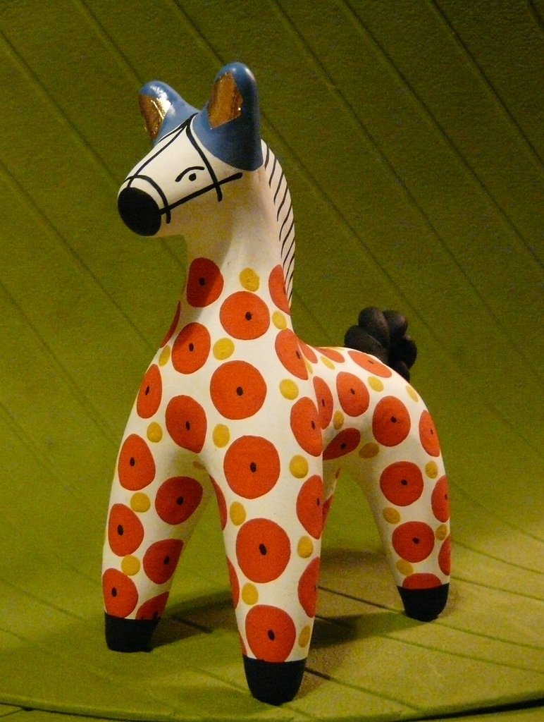 Этапы рисования дымковского коня