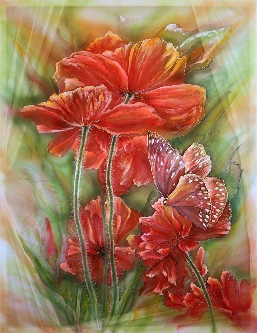 Батик по шелку