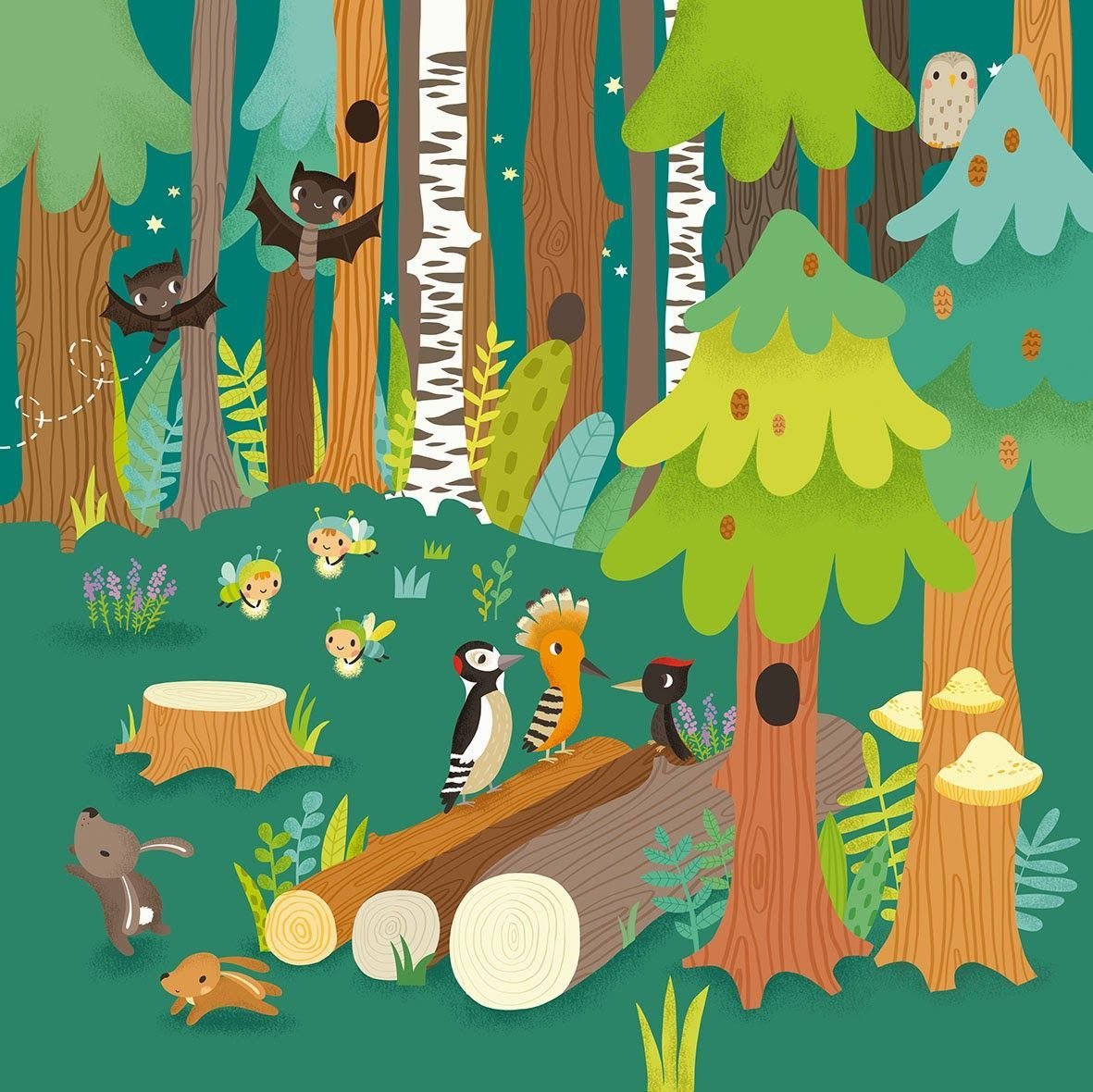 Лес Векторная иллюстрация