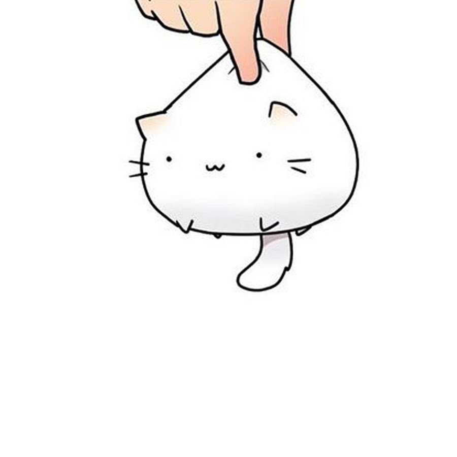 Рисунок котика для срисовки легко