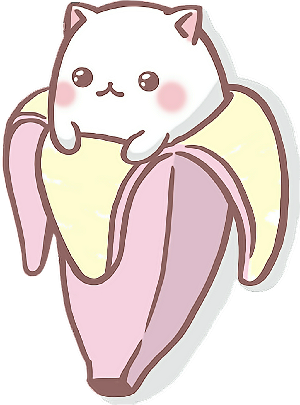 Бананя аниме кот