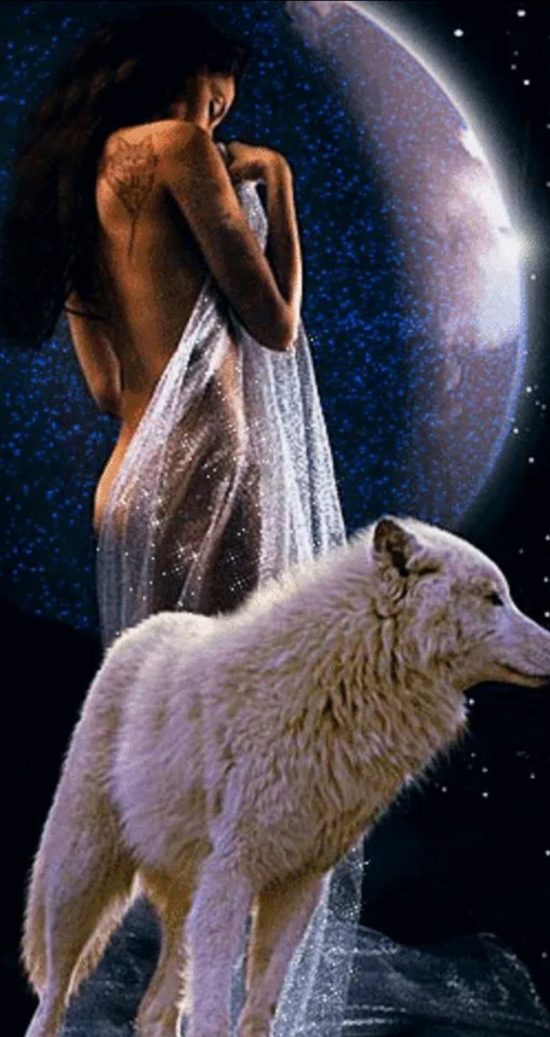 Волк Луна девушка