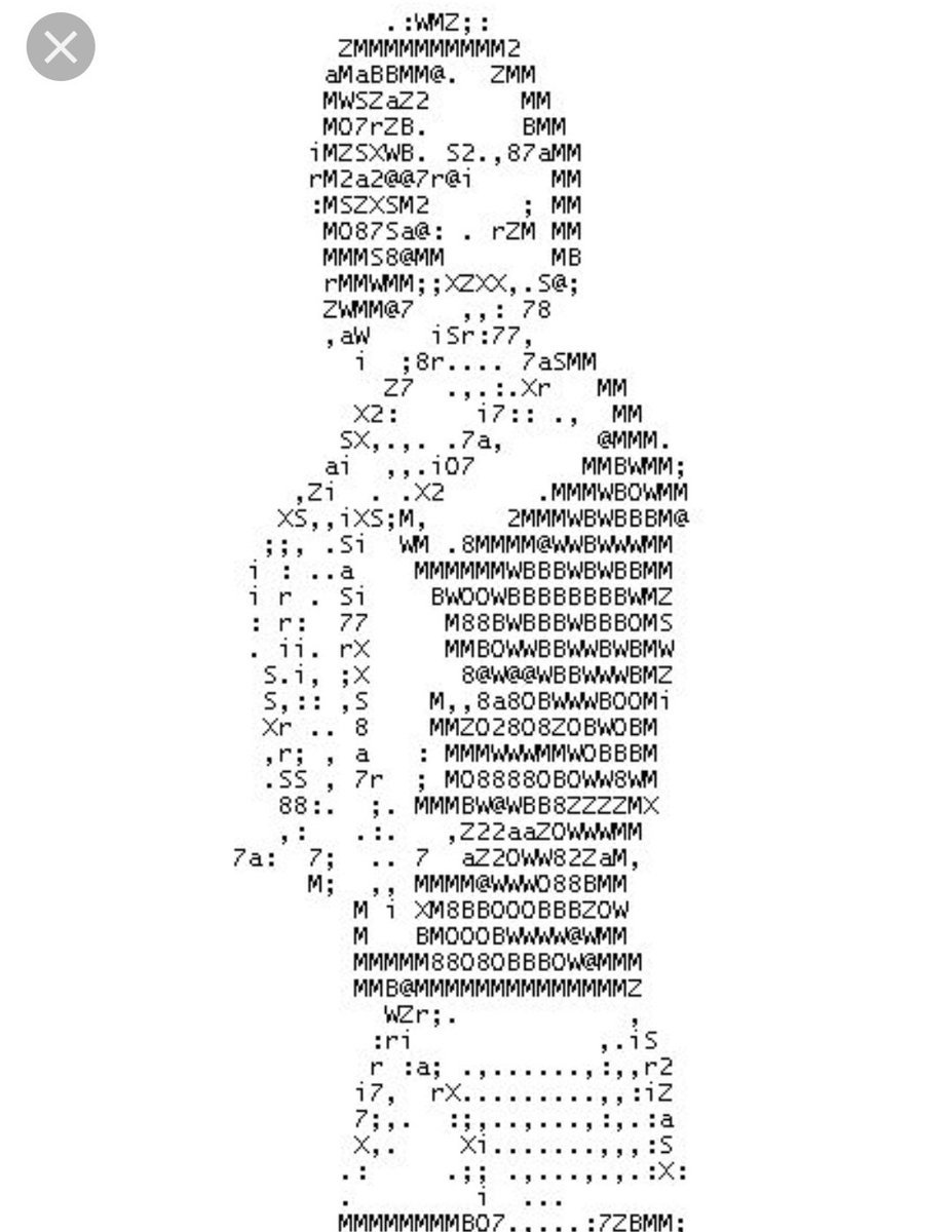 Автомат Калашникова с сердечком из символов
