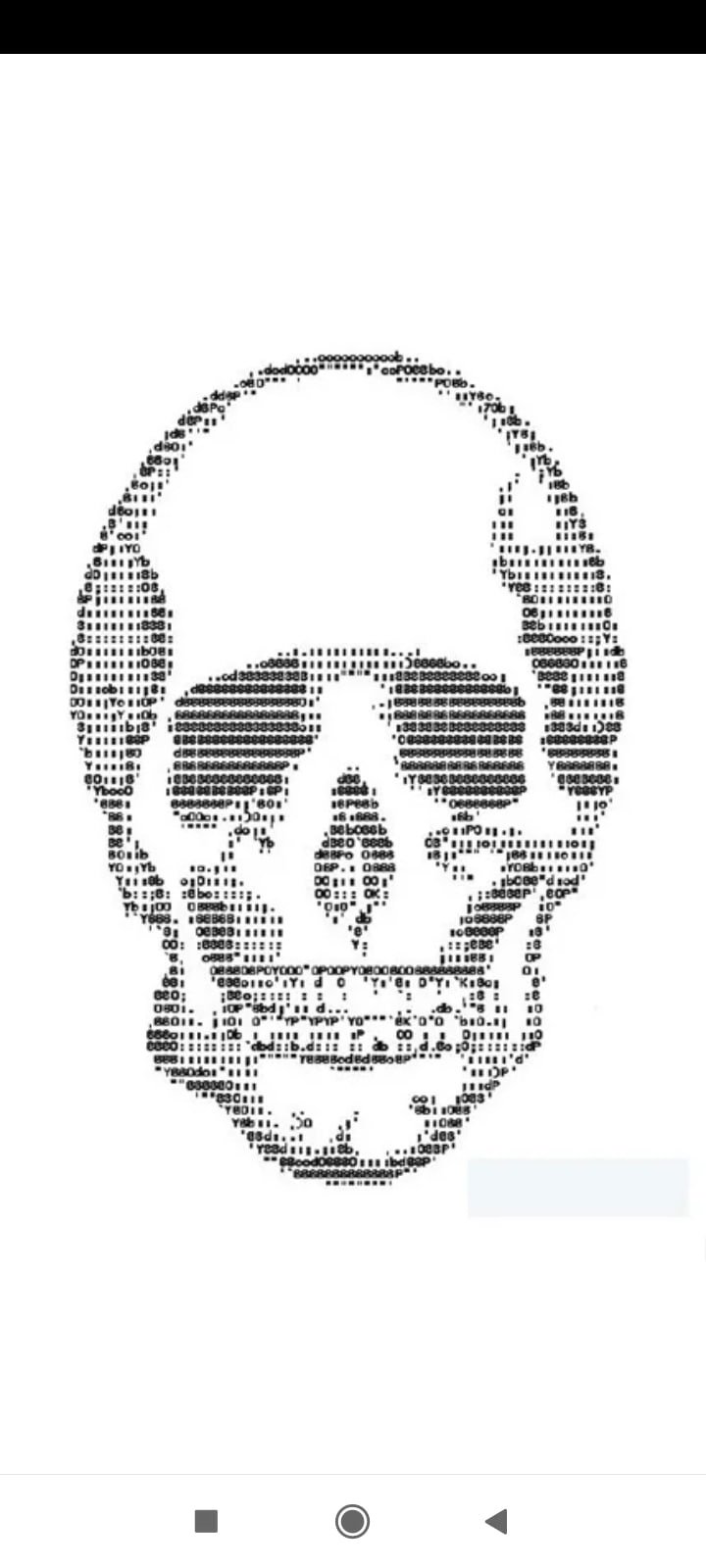 Рисунки символами