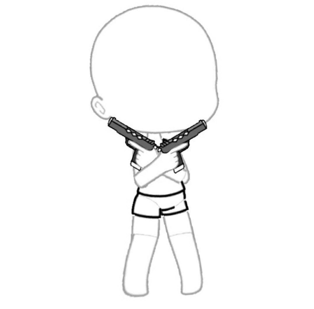 Позы для рисования гача