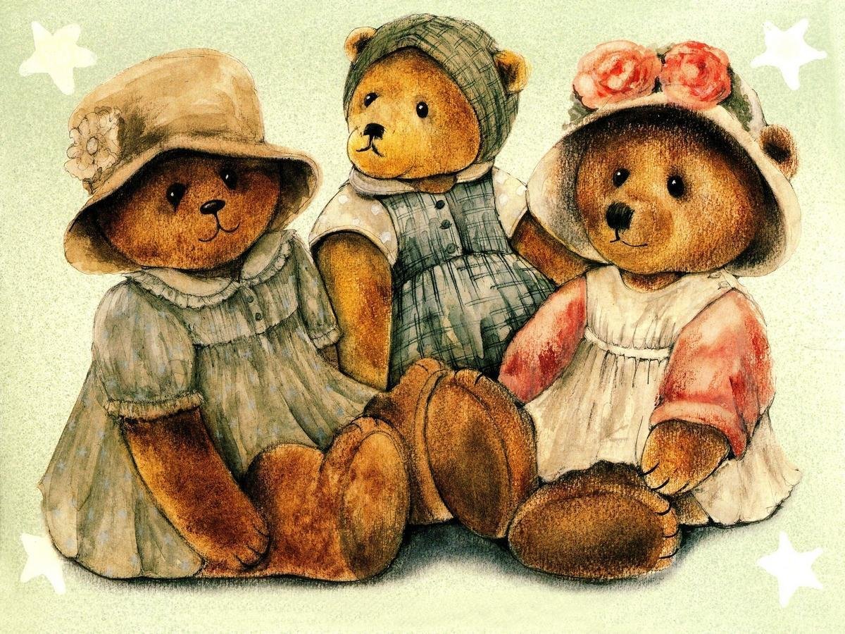 Винтажные медвежата