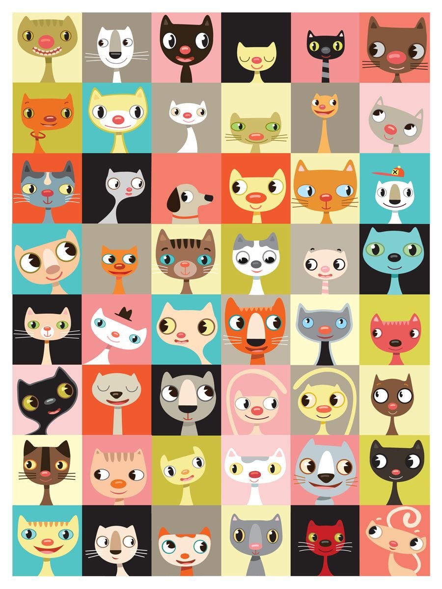Принты с кошками