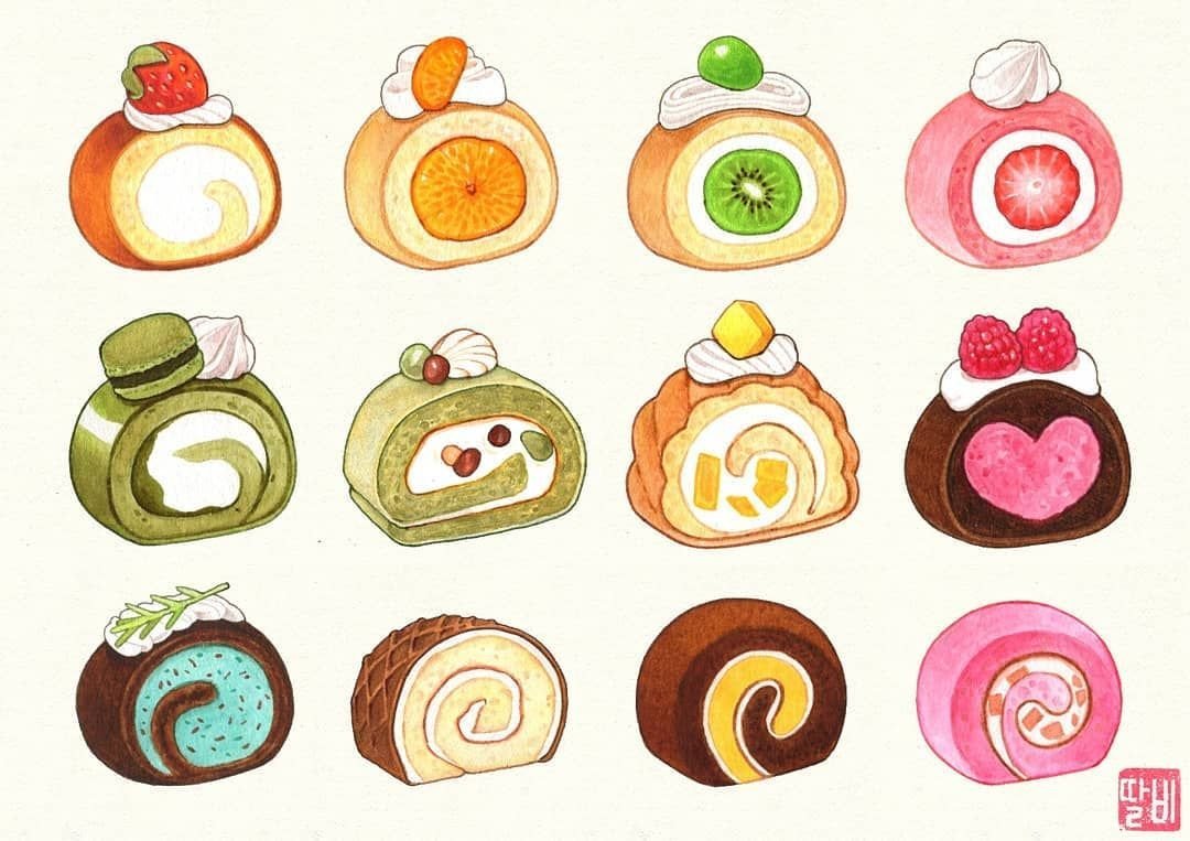 Бумажная еда нарисованная