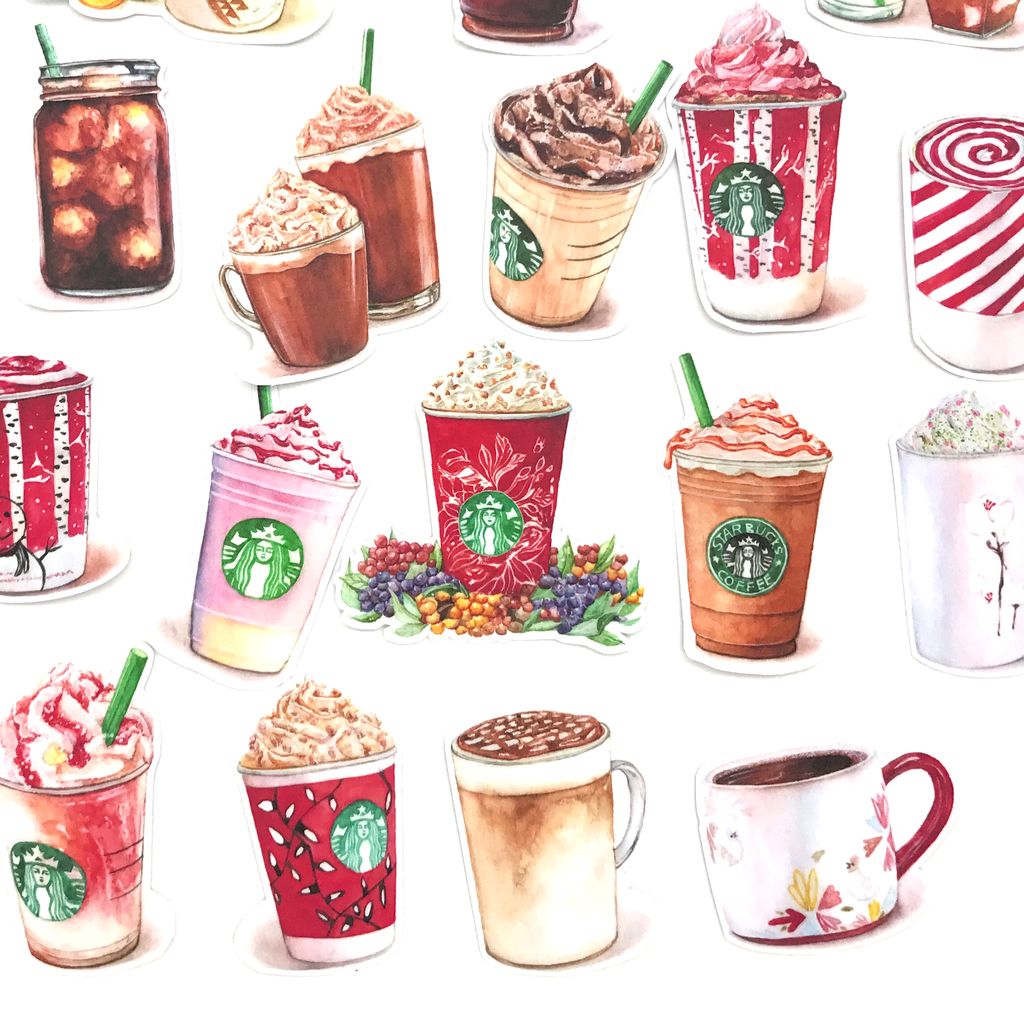 Стикеры кофе Старбакс