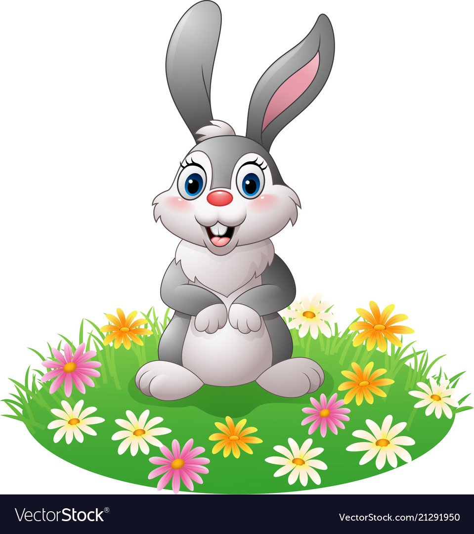 Зайчик на полянке