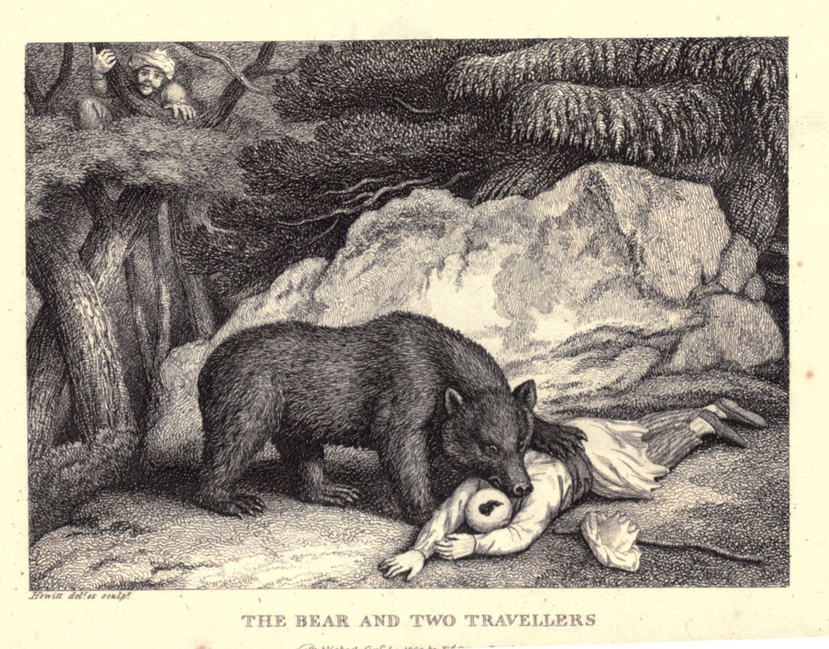 Эзоп путники и медведь
