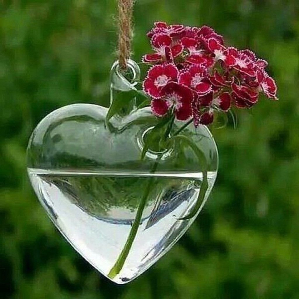 Красивое стеклянное сердце