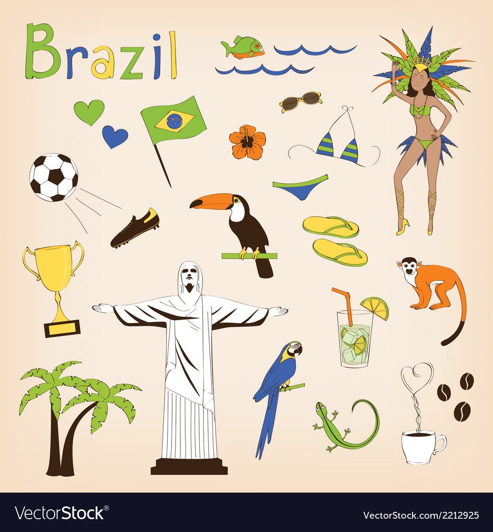 Бразильская культура вектор