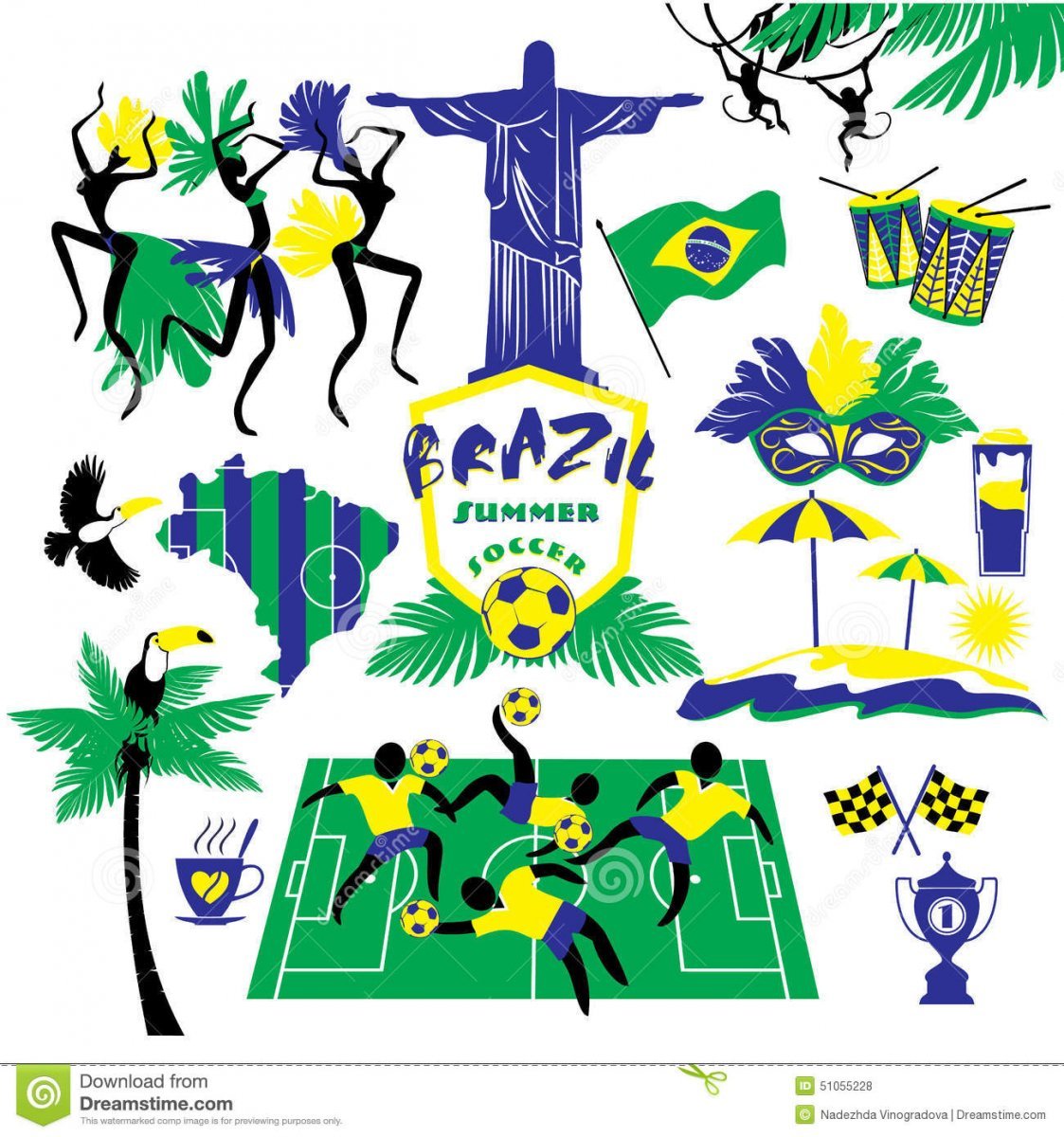 Бразилия фотоколлаж