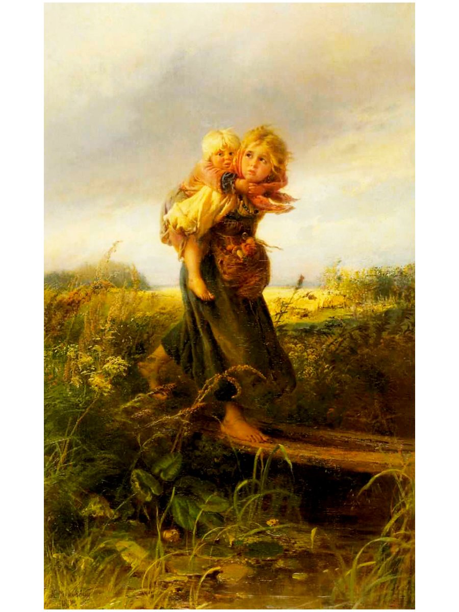 Маковского дети бегущие от грозы