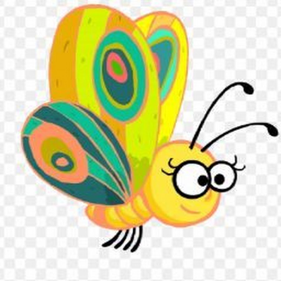 Сказочные бабочки на прозрачном фоне