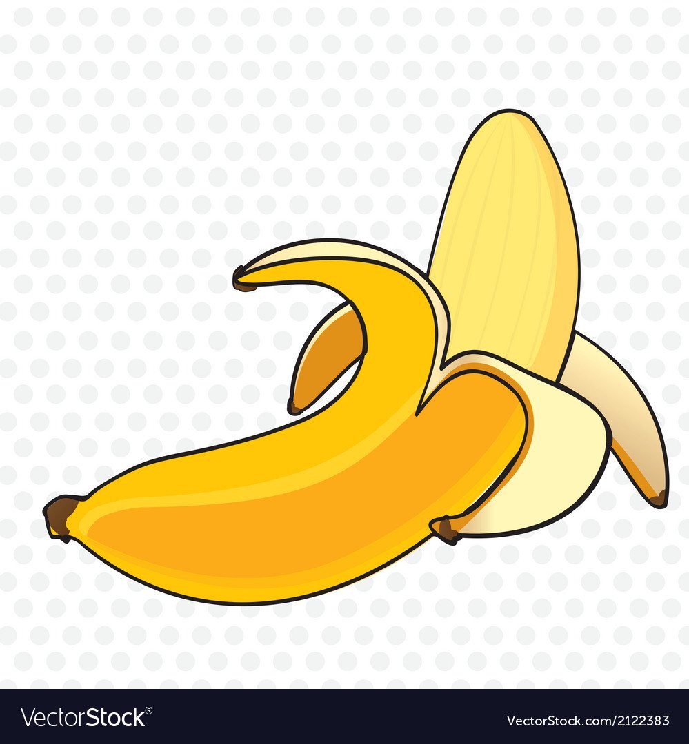 Фрукты мультяшные банан